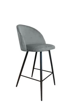 Hoker niski CLAUDINE VELVET szary