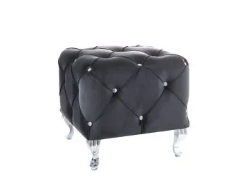 Pufa HESTIA K VELVET czarna