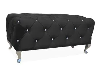 Ławka HESTIA VELVET czarna