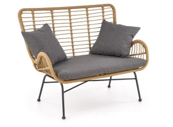 Sofa IKARO XL rattanowa/szara