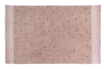 Dywan prostokątny LOREN 140x200 różowy bawełniany