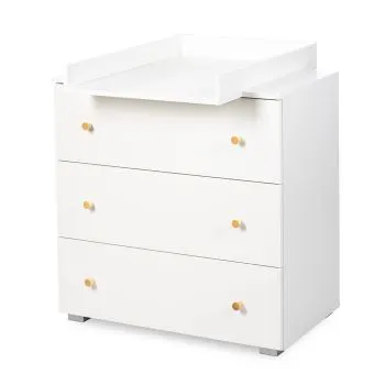 Komoda dla dzieci KAROLINA 80cm biała z przewijakiem