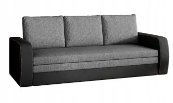 Sofa rozkładana z funkcją spania INVERSA szara/czarna
