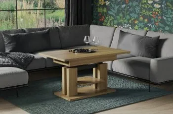 Ława rozkładana podnoszona ISO 110(170)x65 dąb natura