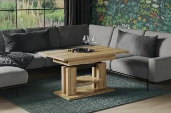 Ława rozkładana podnoszona ISO 110(170)x65 dąb wotan