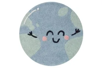 Dywan dziecięcy BIG BIG WORLD 100x100 niebieski