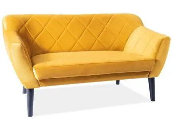 Sofa KARO 2 VELVET curry dwuosobowa