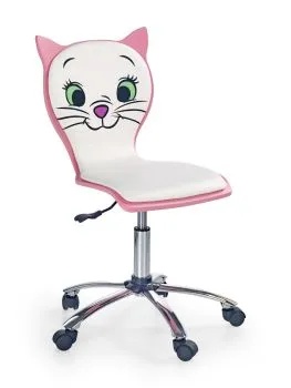 Fotel dla dziecka KITTY 2 biały/różowy