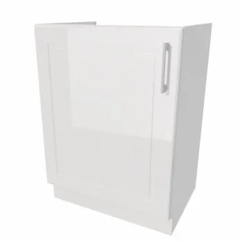 Szafka pod zlew 60 NATALIA D60ZL P/L biała połysk