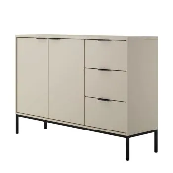 Komoda AUSTIN 150 kaszmir/czarna