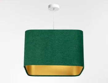 Lampa wisząca KWADRO SUE 40w25 zielona/złota