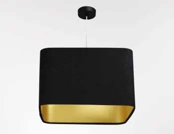Lampa wisząca KWADRO SUE 40w25 czarna/złota