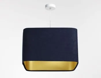 Lampa wisząca KWADRO SUE 40w25 granatowa/złota