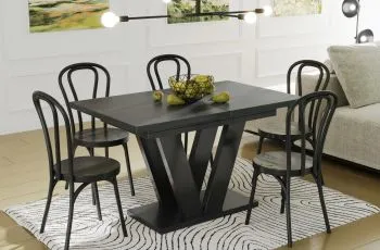 Stół rozkładany LARA 130(210)x80 beton ciemny