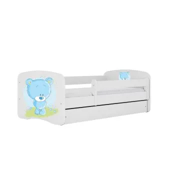 Łóżko dziecięce BABY DREAMS 180x80 niebieski miś