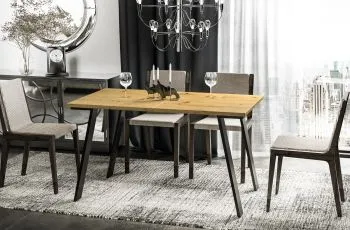 Stół rozkładany LIWIA 130(210)x80 dąb artisan
