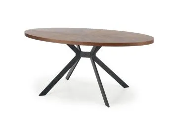 Stół LOCARNO 170x90 orzech/czarny