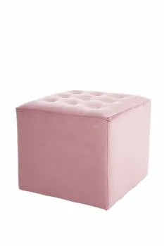 Pufa LORI VELVET antyczny róż