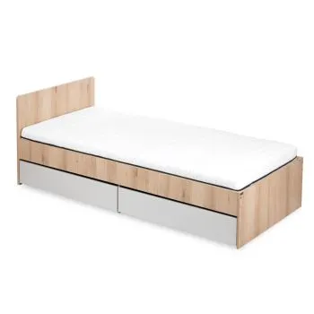 Łóżko młodzieżowe DALIA 90x200 buk/szare