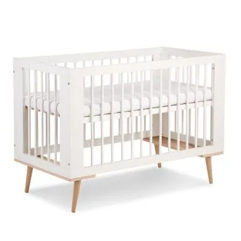 Łóżeczko dziecięce SOFIE 120x60 białe/buk