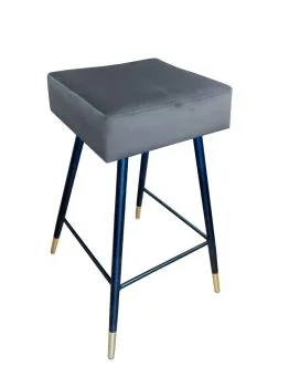 Hoker niski OLIMP BL VELVET GOLD ciemno szary
