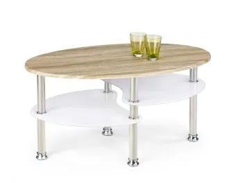 Ława MEDEA 90x50 dąb sonoma/biały