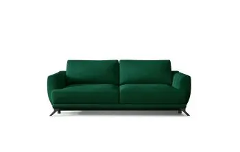 Sofa rozkładana z funkcją spania MEGIS VELVET zielona