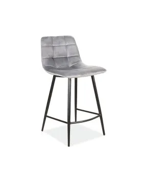 Hoker niski MILA H-2 VELVET szary kuchenny