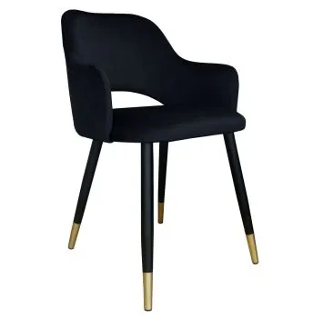 Krzesło NAPO VELVET GOLD czarne