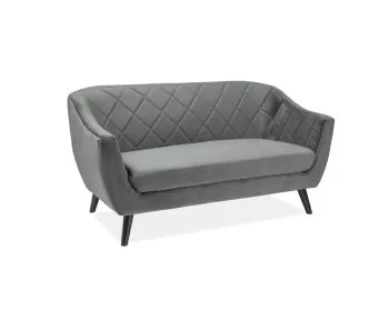 Sofa MOLLY 2 VELVET szara