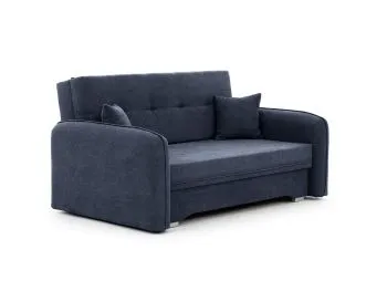 Sofa rozkładana z funkcją spania LAINE niebieska