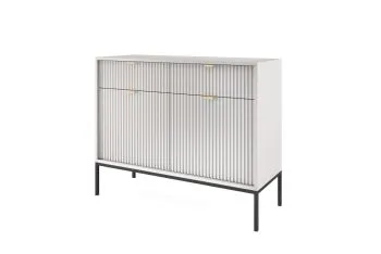 Komoda MILONA 2D2S 104 cm szara mat