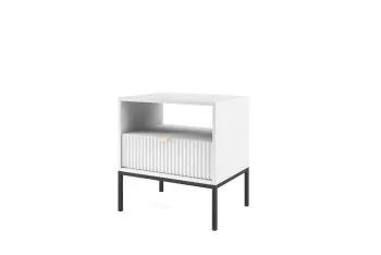 Szafka nocna MILONA 54 cm biała mat
