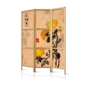 Parawan japoński Orient 135x172 cm 3-częściowy wielokolorowy