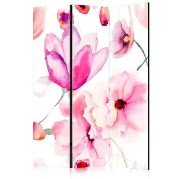 Parawan akustyczny Orient 135x172 cm 3-częściowy biały