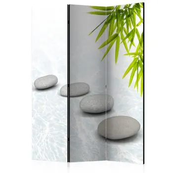 Parawan dwustronny Orient 135x172 cm 3-częściowy biały