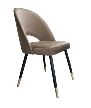 Krzesło ISKAR VELVET GOLD beżowe