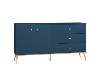 Komoda BLU 160 2D3S granatowa