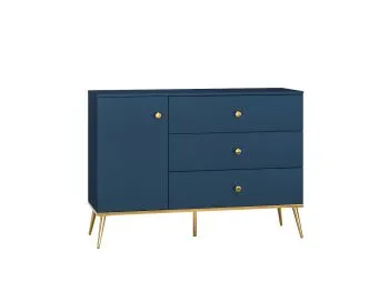 Komoda BLU 120 1D3S granatowa