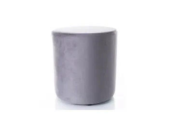 Pufa DOTI B VELVET ciemnoszara