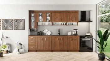 Zestaw mebli kuchennych MARGARET 3 260cm orzech