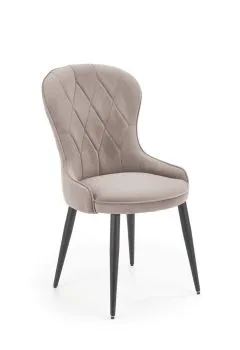 Krzesło tapicerowane K366 VELVET beżowe