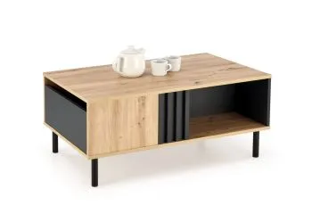 Stolik kawowy SONIA 100x60 dąb artisan/czarna