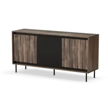 Komoda SWING KM-1 150cm orzech/czarna