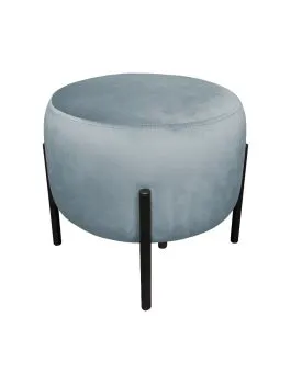 Pufa WILFRED BL VELVET szara