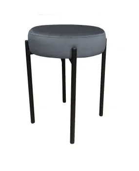 Taboret TORIN BL VELVET ciemno szary