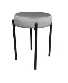 Taboret TORIN MG VELVET szary