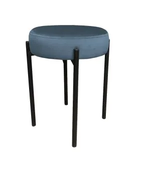 Taboret TORIN MG VELVET ciemnoniebieski