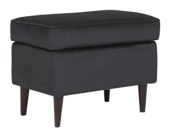 Pufa RON VELVET czarna