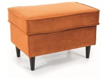 Pufa RON VELVET cynamonowa